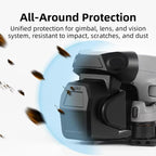 For DJI Air 3S BRDRC Lens Protective Cover Dustproof Anti-Knock Fixed Clip Gimbal Protector(Frosted Black) - British D'sire