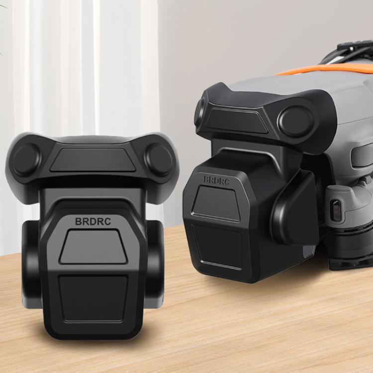 For DJI Air 3S BRDRC Lens Protective Cover Dustproof Anti-Knock Fixed Clip Gimbal Protector(Frosted Black) - British D'sire Main image