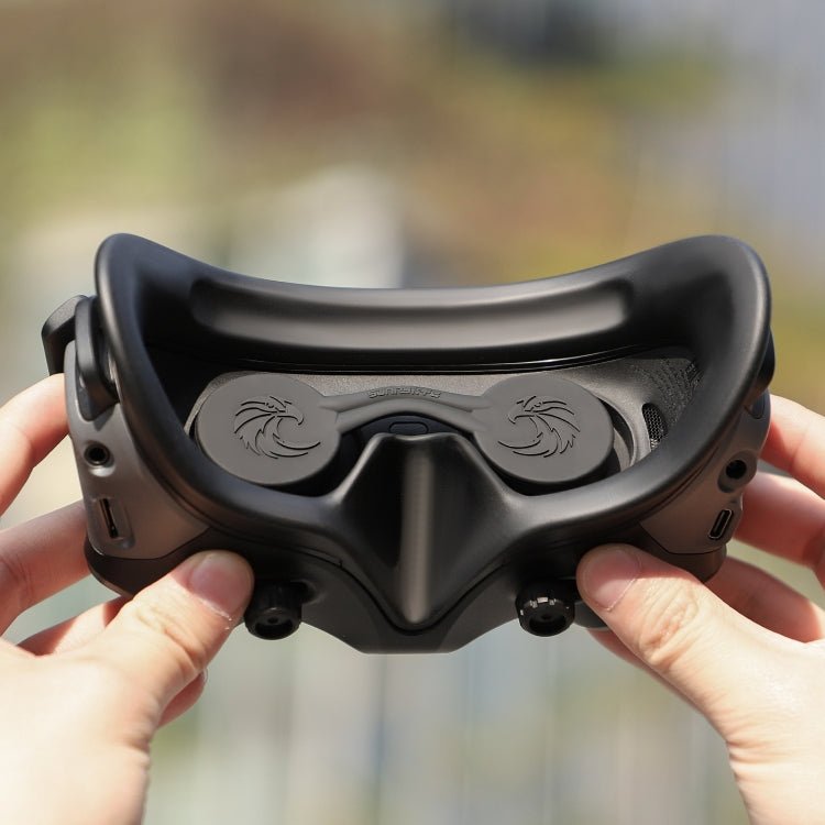 For DJI Goggles 2 Sunnylife AT - BHT565 Dustproof Lens Protective Cover VR Glasses Silicon Cover(Black) - British D'sire