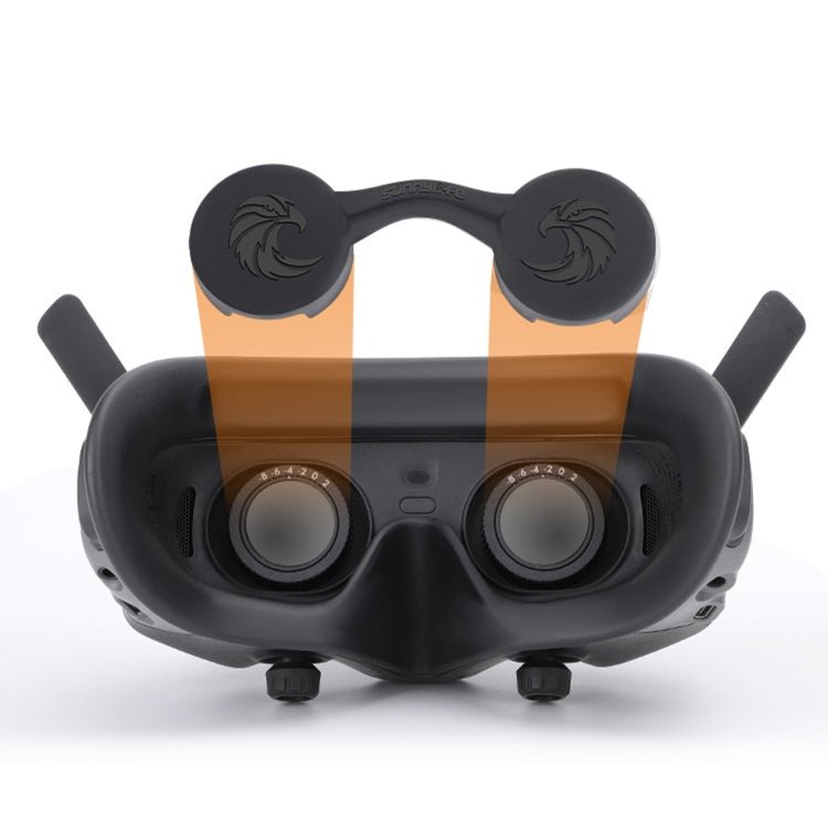 For DJI Goggles 2 Sunnylife AT - BHT565 Dustproof Lens Protective Cover VR Glasses Silicon Cover(Black) - British D'sire