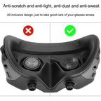 For DJI Goggles 2 Sunnylife AT - BHT565 Dustproof Lens Protective Cover VR Glasses Silicon Cover(Black) - British D'sire