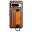 For Googel Pixel 8 Pro Suteni H13 Card Wallet Wrist Strap Holder PU Phone Case(Brown) - British D'sire