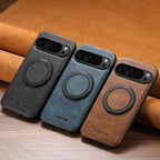 For Google Pixel 10 Pro Suteni G3 Oil Wax 360 Rotation Holder MagSafe Back Phone Case(Blue) - British D'sire