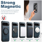 For Google Pixel 10 Pro Suteni G3 Oil Wax 360 Rotation Holder MagSafe Back Phone Case(Blue) - British D'sire