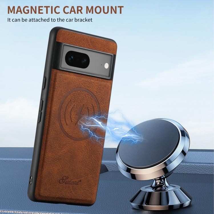 For Google Pixel 10 Pro Suteni H16 Litchi Texture Leather Detachable Wallet Back Phone Case(Blue) - British D'sire