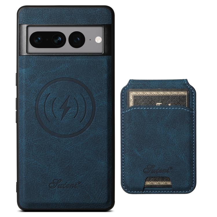 For Google Pixel 10 Pro XL Suteni H16 Litchi Texture Leather Detachable Wallet Back Phone Case(Blue) Secondary image