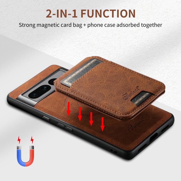 For Google Pixel 10 Pro XL Suteni H16 Litchi Texture Leather Detachable Wallet Back Phone Case(Blue) - British D'sire