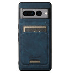 For Google Pixel 10 Pro XL Suteni H16 Litchi Texture Leather Detachable Wallet Back Phone Case(Blue) - British D'sire