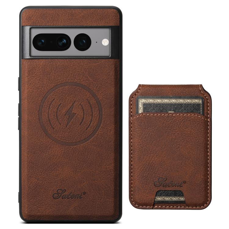For Google Pixel 10 Pro XL Suteni H16 Litchi Texture Leather Detachable Wallet Back Phone Case(Brown) - British D'sire