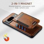 For Google Pixel 10 Pro XL Suteni H17 Oil Eax Leather Detachable Wallet Phone Case(Brown) - British D'sire
