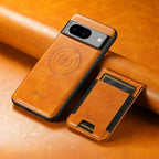 For Google Pixel 10 Suteni H17 Oil Eax Leather Detachable Wallet Phone Case(Khaki) - British D'sire
