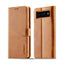 For Google Pixel 6a LC.IMEEKE Calf Texture Flip Leather Phone Case(Brown) - British D'sire