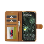 For Google Pixel 6a LC.IMEEKE Calf Texture Flip Leather Phone Case(Brown) - British D'sire