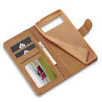 For Google Pixel 6a LC.IMEEKE Calf Texture Flip Leather Phone Case(Brown) - British D'sire