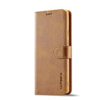 For Google Pixel 6a LC.IMEEKE Calf Texture Flip Leather Phone Case(Brown) - British D'sire