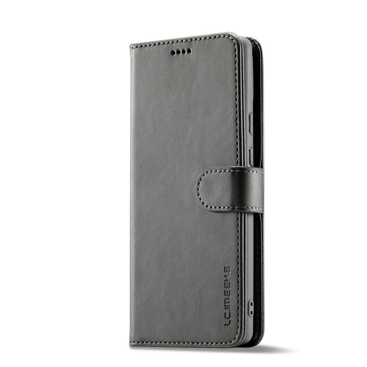 For Google Pixel 6a LC.IMEEKE Calf Texture Flip Leather Phone Case(Grey) Secondary image