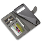 For Google Pixel 6a LC.IMEEKE Calf Texture Flip Leather Phone Case(Grey) - Mobile phone case - British D'sire