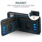 For Google Pixel 9 Suteni H02 Leather Wallet Stand Back Phone Case(Blue) - British D'sire