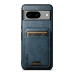 For Google Pixel 9 Suteni H02 Leather Wallet Stand Back Phone Case(Blue) - British D'sire