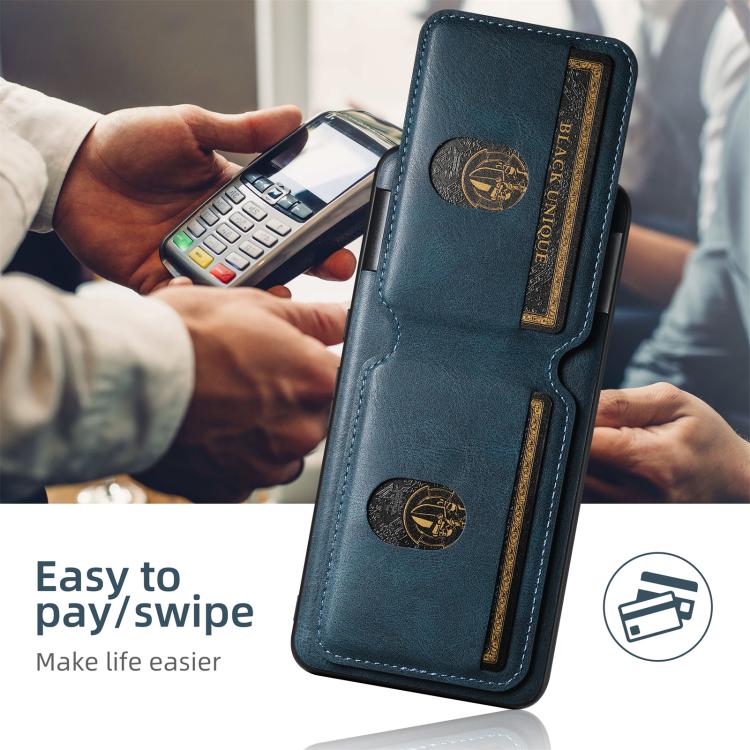 For Google Pixel 9 Suteni H02 Leather Wallet Stand Back Phone Case(Blue) - British D'sire