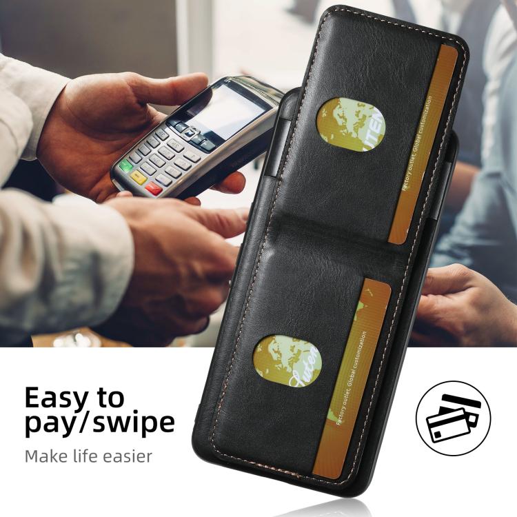 For Google Pixel 9 Suteni H03 Oil Wax Leather Wallet Stand Back Phone Case(Black) Secondary image