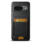 For Google Pixel 9 Suteni H03 Oil Wax Leather Wallet Stand Back Phone Case(Black) - British D'sire