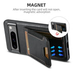For Google Pixel 9 Suteni H03 Oil Wax Leather Wallet Stand Back Phone Case(Black) - British D'sire