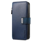 For Honor 90 Lite CaseNeo MagSafe RFID Anti - theft Zipper Wallet Retro Leather Phone Case(Blue) - British D'sire