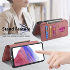 For Huawei nova 12 Pro CaseNeo MagSafe RFID Anti - theft Retro Leather Phone Case(Pink) - British D'sire