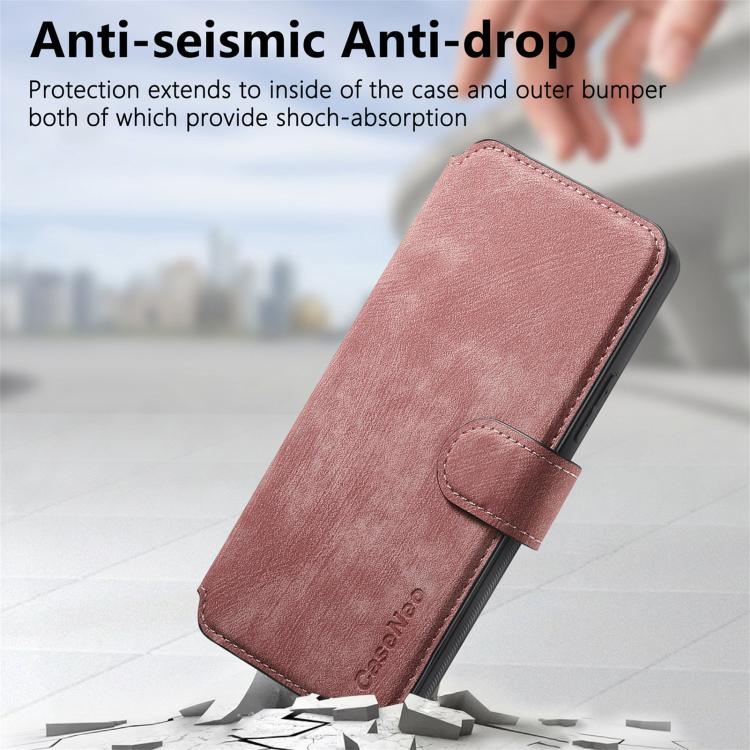 For Huawei nova 12 Pro CaseNeo MagSafe RFID Anti - theft Retro Leather Phone Case(Pink) - British D'sire