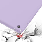 For iPad 10.2 2021 / 2020 / 2019 Mutural Silicone Microfiber Tablet Case(Light Blue) - British D'sire