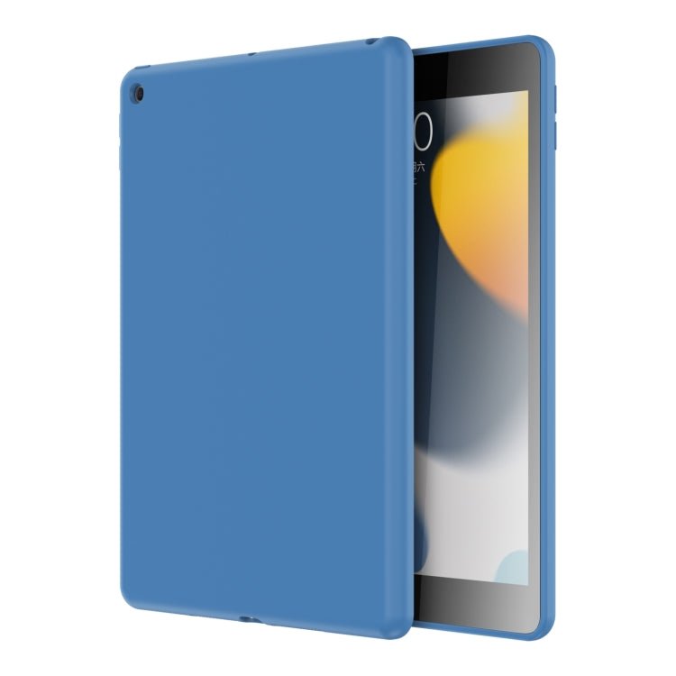 For iPad 10.2 2021 / 2020 / 2019 Mutural Silicone Microfiber Tablet Case(Light Blue) - British D'sire