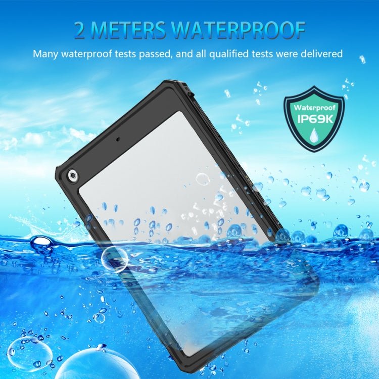 For iPad 10.2 2021 RedPepper Shockproof Waterproof PC + PET + TPU Tablet Protective Case - British D'sire