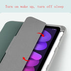 For iPad mini 6 / mini 2024 Mutural Horizontal Flip Tablet Case with Holder & Pen Slot(Dark Blue) - British D'sire