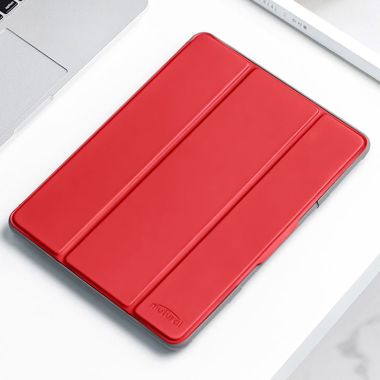 For iPad mini 6 / mini 2024 Mutural Horizontal Flip Tablet Case with Holder & Pen Slot(Red) - British D'sire