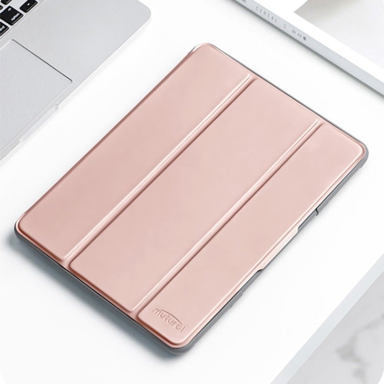 For iPad mini 6 / mini 2024 Mutural Horizontal Flip Tablet Case with Holder & Pen Slot(Rose Gold) - British D'sire