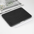 For iPad mini 6 / mini 2024 Mutural Multi - fold Smart Leather Tablet Case(Black) - British D'sire