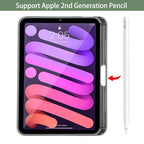 For iPad mini 6 / mini 2024 Mutural Multi - fold Smart Leather Tablet Case(Dark Green) - British D'sire