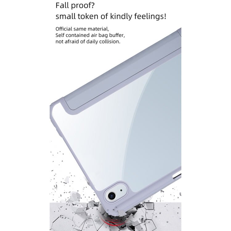 For iPad mini 6 / mini 2024 Mutural Pinyue Series Horizontal Flip Tablet Case with Holder & Pen Slot & Sleep / Wake - up Function(Mint Green) - British D'sire