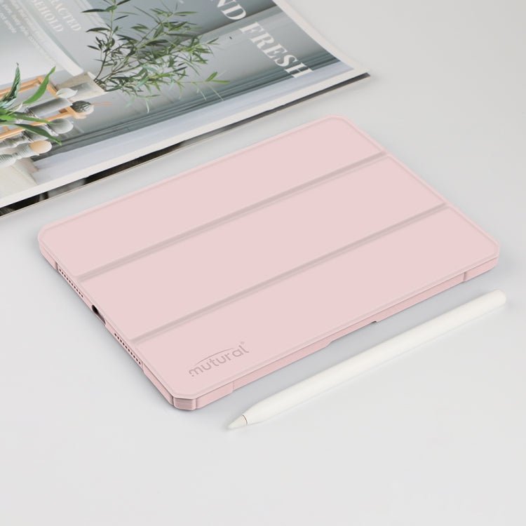 For iPad mini 6 / mini 2024 Mutural Pinyue Series Horizontal Flip Tablet Case with Holder & Pen Slot & Sleep / Wake - up Function(Pink) - British D'sire Main image