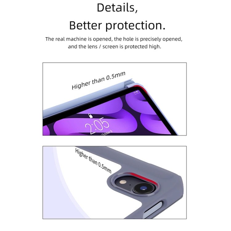 For iPad mini 6 / mini 2024 Mutural Pinyue Series Horizontal Flip Tablet Case with Holder & Pen Slot & Sleep / Wake - up Function(Purple) - British D'sire