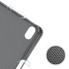 For iPad mini 6 / mini 2024 Mutural YASHI Series Cloth Pattern Texture Horizontal Flip Tablet Case(Black) - British D'sire