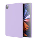 For iPad Pro 12.9 inch 2022 / 2021 / 2020 Mutural Silicone Microfiber Tablet Case(Lavender) - British D'sire