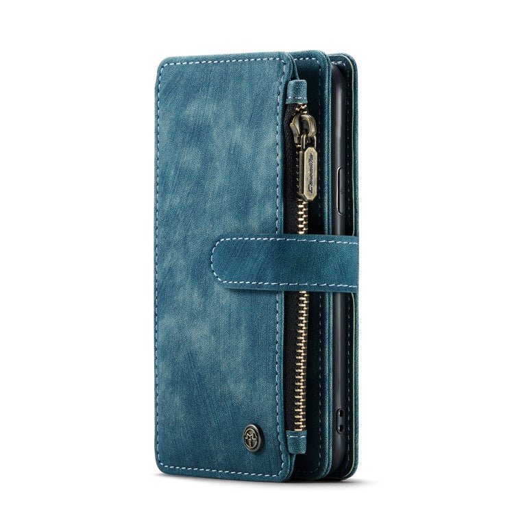 For iPhone 11 Pro CaseMe - C30 PU + TPU Multifunctional Horizontal Flip Leather Case with Holder & Card Slot & Wallet & Zipper Pocket (Blue) - British D'sire