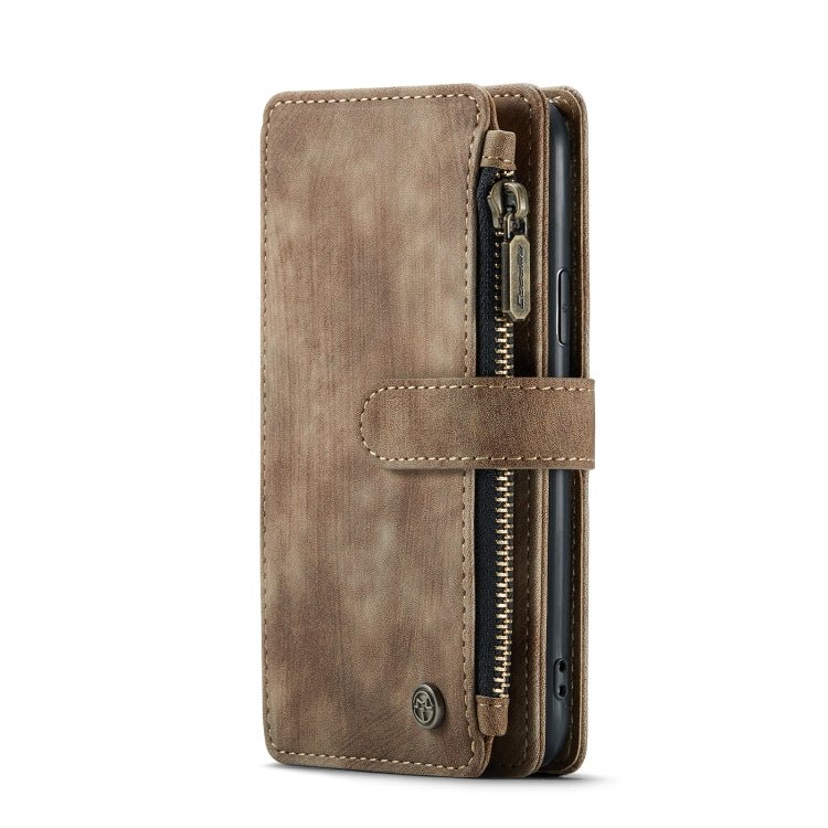 For iPhone 11 Pro CaseMe - C30 PU + TPU Multifunctional Horizontal Flip Leather Case with Holder & Card Slot & Wallet & Zipper Pocket (Brown) - British D'sire
