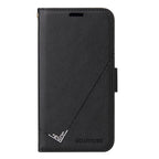 For iPhone 11 Pro GQUTROBE Right Angle Leather Phone Case(Black) - British D'sire
