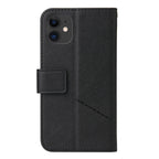 For iPhone 11 Pro GQUTROBE Right Angle Leather Phone Case(Black) - British D'sire