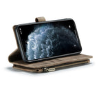 For iPhone 11 Pro Max CaseMe - C30 PU + TPU Multifunctional Horizontal Flip Leather Case with Holder & Card Slot & Wallet & Zipper Pocket (Brown) - British D'sire