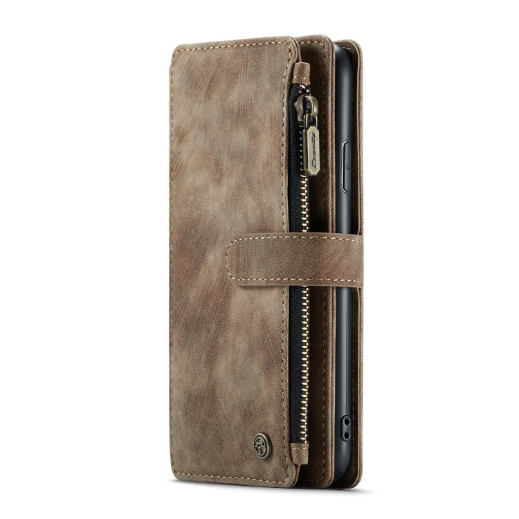 For iPhone 11 Pro Max CaseMe - C30 PU + TPU Multifunctional Horizontal Flip Leather Case with Holder & Card Slot & Wallet & Zipper Pocket (Brown) - British D'sire