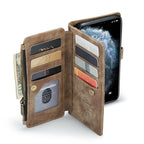 For iPhone 11 Pro Max CaseMe - C30 PU + TPU Multifunctional Horizontal Flip Leather Case with Holder & Card Slot & Wallet & Zipper Pocket (Brown) - British D'sire